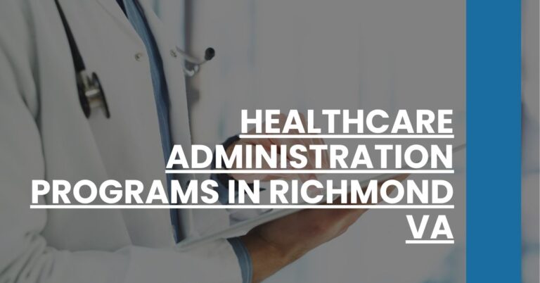 Healthcare Administration Programs in Richmond VA Feature Image